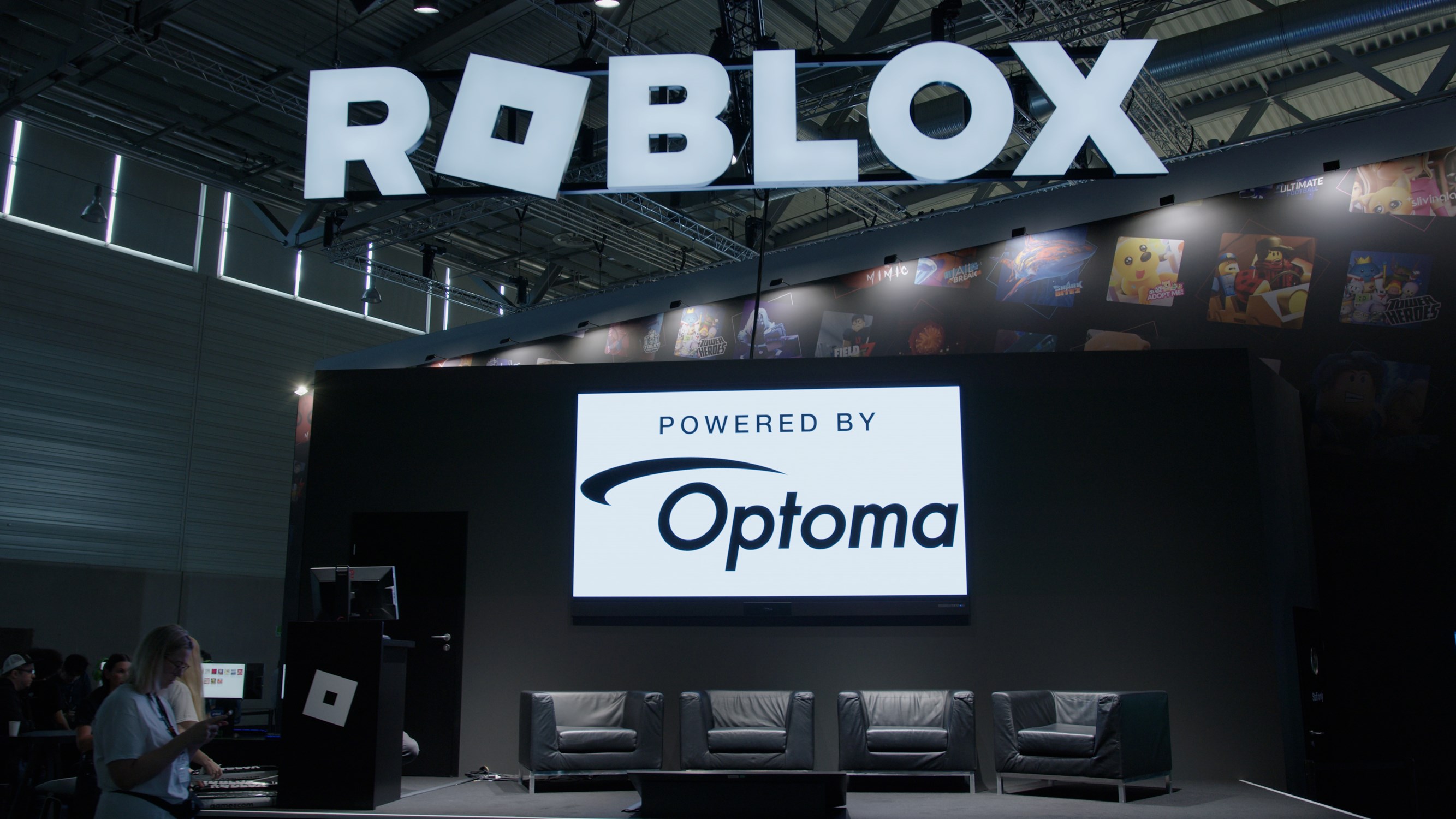 Une expérience inédite pour les fans de Roblox : les écrans d'Optoma à la Gamescom 2025